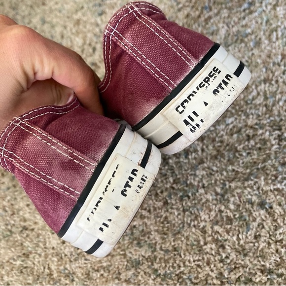 Converse Chuck Taylor Low Top Shoes Maroon Size W8 M6 - Picture 5 of 8